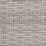 Gardeon 3PC Recliner Chairs Table Sun lounge Outdoor Furniture Wicker Adjustable Grey - 45-Degree Angle