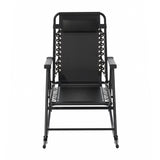 Gardeon Outdoor Rocking Chair Folding Reclining Recliner Patio Furniture Garden - Side View