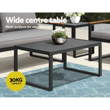 Gardeon Outdoor Sofa Set 3 Seater Corner Modular Lounge Setting Steel - 45-Degree Angle