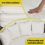 Gardeon Outdoor Day Bed Sun Lounge Setting Wicker Lounger Furniture Patio Beige Set of 3 - Extra Image