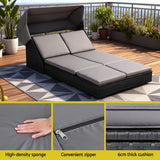 Gardeon Outdoor Day Bed Sun Lounge Setting Wicker Lounger Patio Furniture - Extra Image