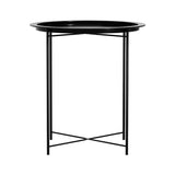 Gardeon Coffee Side Table Steel Outdoor Furniture Indoor Desk Patio Garden - Side View