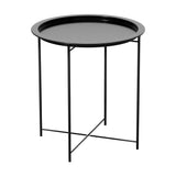 Gardeon Coffee Side Table Steel Outdoor Furniture Indoor Desk Patio Garden - Top-Down View