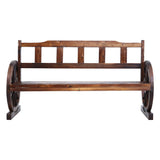 Gardeon Outdoor Garden Bench Wooden 3 Seater Wagon Chair Lounge Patio Furniture - Side View