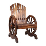 Gardeon Wooden Wagon Chair Outdoor - Close-Up Angle