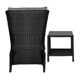 Livsip Outoodr Recliner Chair & Table Sun Lounge 2PCS
