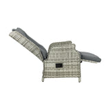 Livsip Recliner Chairs with Adjustable Footrest Grey