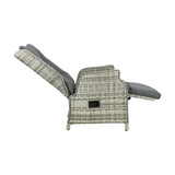 Livsip Recliner Chairs with Adjustable Footrest Grey - Front View