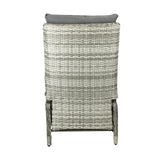 Livsip Recliner Chairs with Adjustable Footrest Grey - Extra Image
