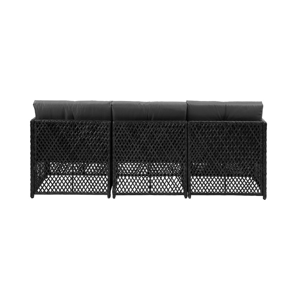 Livsip Outdoor Sofa Set 4 Seater Wicker Corner Modular Setting