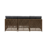Livsip Outdoor Furniture Lounge Setting 4 Seater Wicker Sofa Set