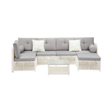Livsip Outdoor Furniture Sofa Set 7-Piece Wicker Lounge Setting