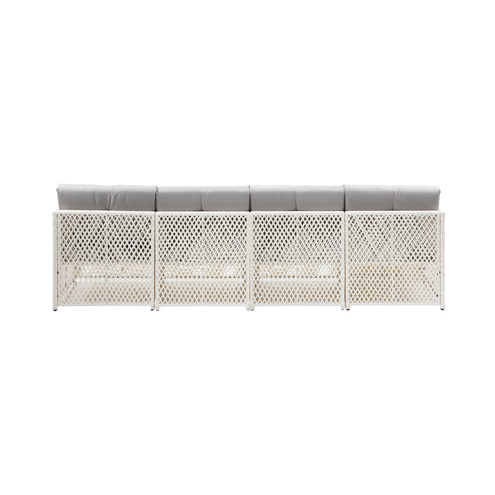 Livsip Outdoor Furniture Sofa Set 7-Piece Wicker Lounge Setting