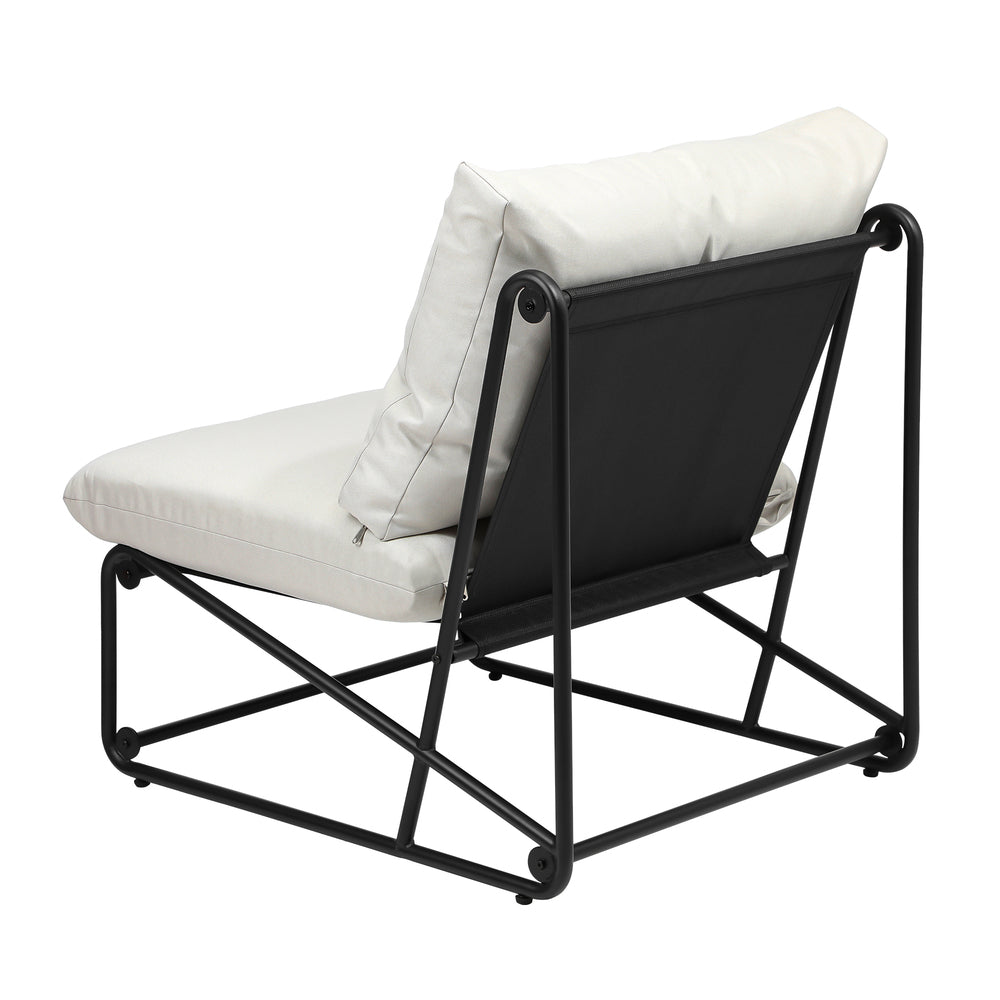 Livsip 2PCS Outdoor Dining Chairs Patio Sofa Lounge Chair Beige