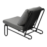 Livsip 2PC Outdoor Lounge Chairs Patio Sofa with Cushions Grey
