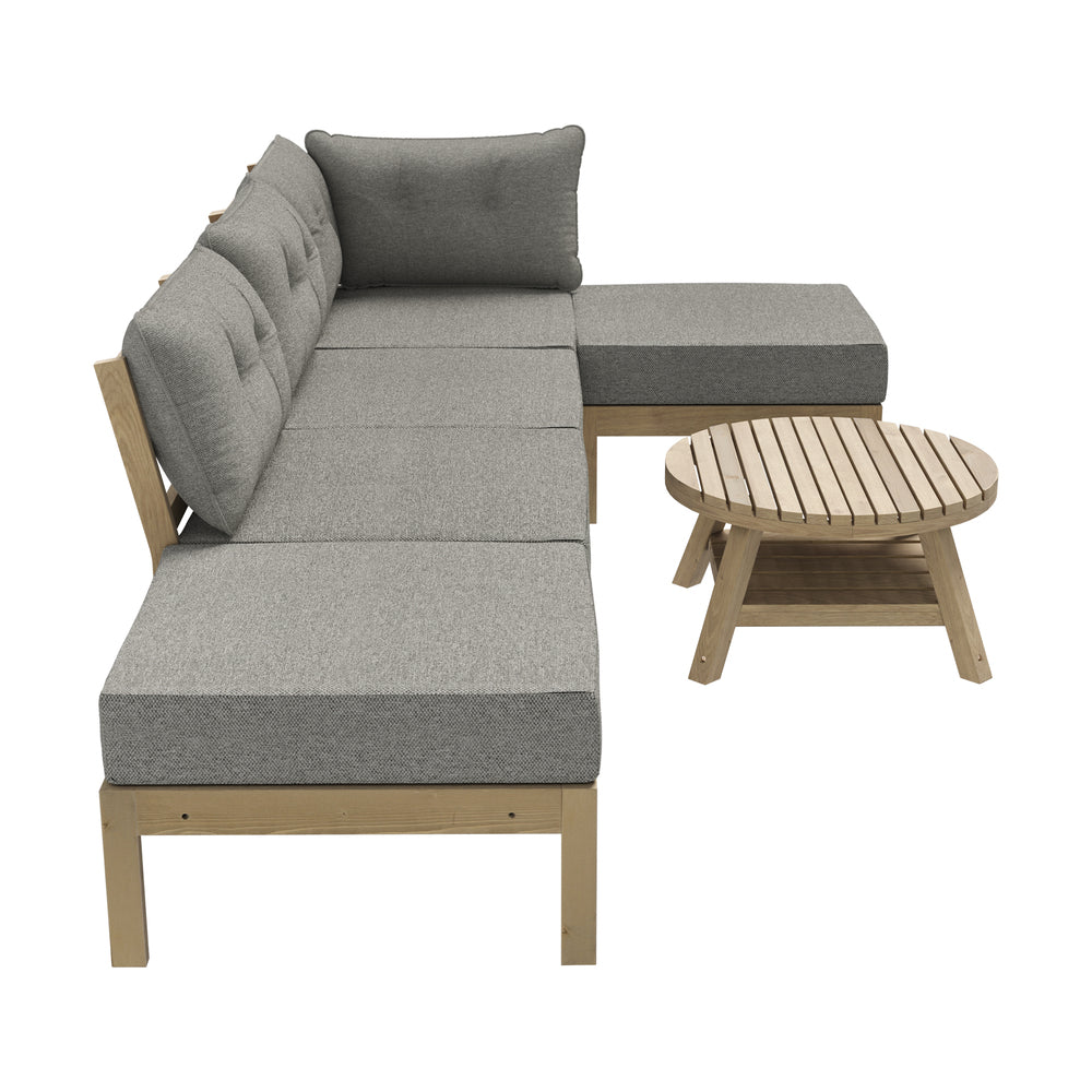 Livsip Outdoor Lounge Sofa Set 7 Piece Garden Furniture