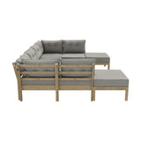 Livsip 9PCS Outdoor Sofa Set Lounge Setting Patio Furniture Beige