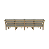 Livsip 9PCS Outdoor Sofa Set Lounge Setting Patio Furniture Beige - Close-Up Angle