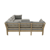 Livsip 8PCS Outdoor Sofa Set Lounge Setting Patio Furniture Beige - Top-Down View