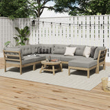 Livsip 8PCS Outdoor Sofa Set Lounge Setting Patio Furniture Beige - Extra Image