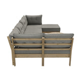 Livsip 7 Piece Outdoor Sofa Set 5-Seater Lounge Setting