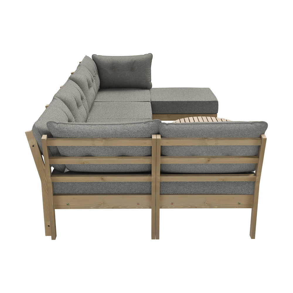 Livsip 7 Piece Outdoor Sofa Set 5-Seater Lounge Setting