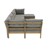 Livsip 7 Piece Outdoor Sofa Set 5-Seater Lounge Setting - Extra Image