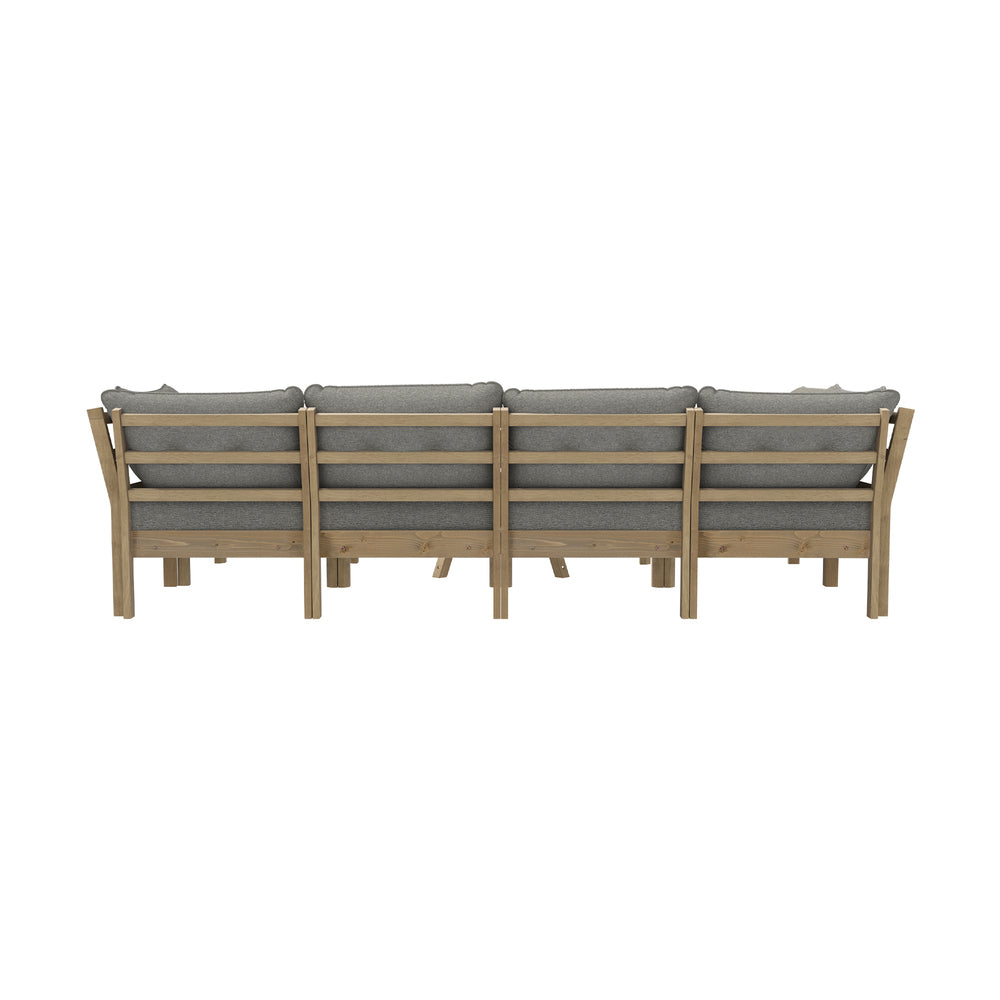 Livsip 7 Piece Outdoor Sofa Set 5-Seater Lounge Setting