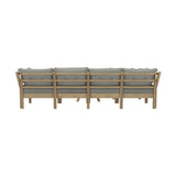 Livsip 7 Seater Outdoor Sofa Set with Coffee Table Beige