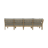 Livsip 5 Piece Outdoor Sofa Set 4-seater sofa & 1 Ottoman Beige