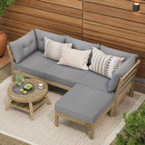 Livsip 5 Piece Outdoor Furniture Set Garden Lounge Sofa - Top-Down View