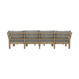 Livsip 7 Piece Outdoor Sofa Set 6-Seater Lounge Setting Grey - Top-Down View