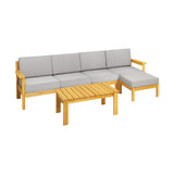 Livsip Outdoor Sofa Set Lounge Patio Set 6 Piece
