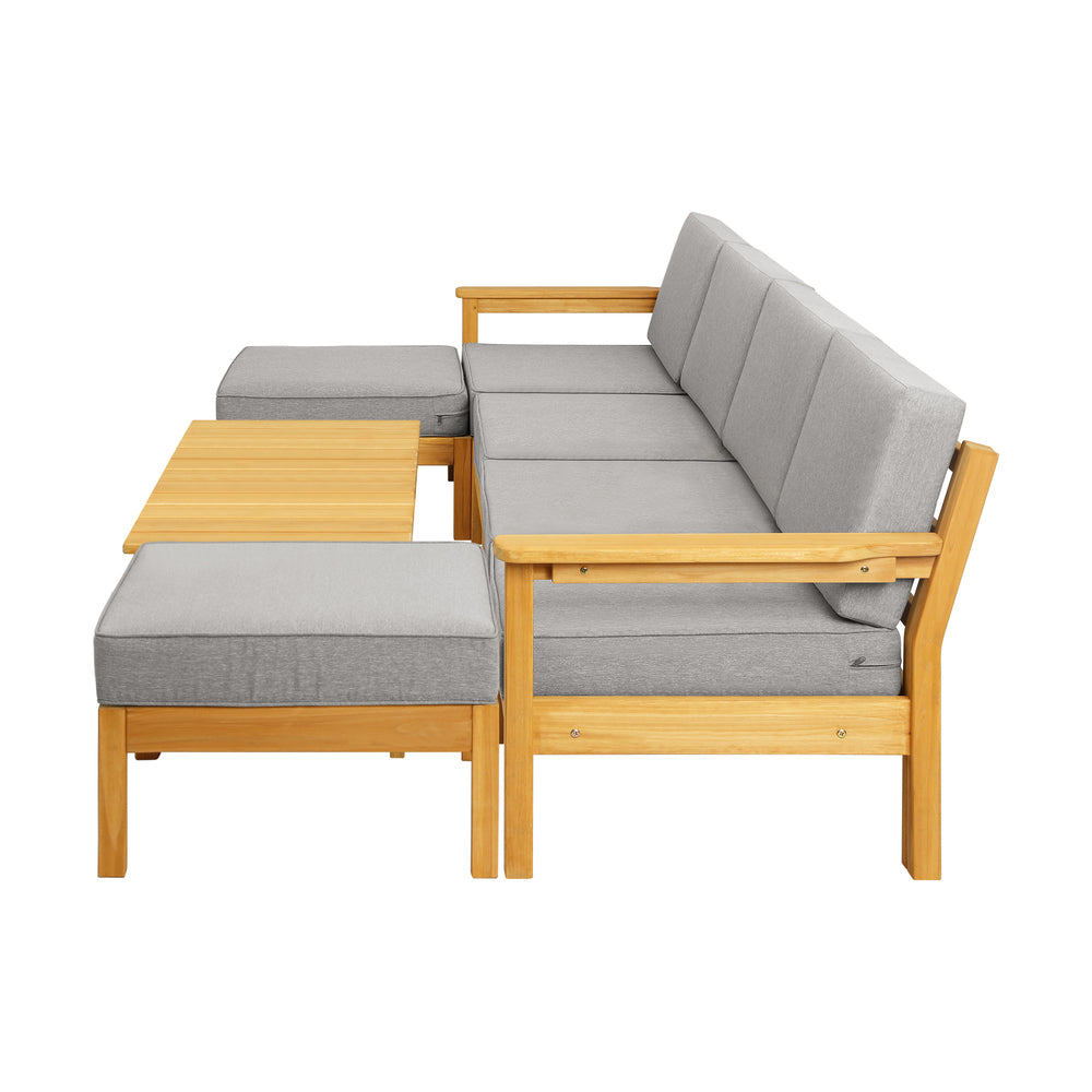 Livsip Outdoor Sofa Set Lounge Patio Set 7 Piece