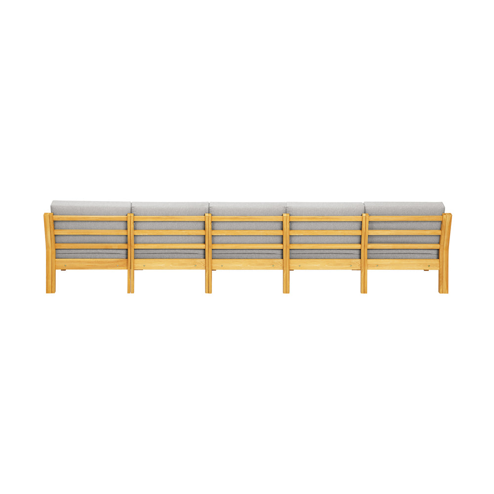 Livsip Outdoor Sofa Set Wooden Patio Set 7-Piece