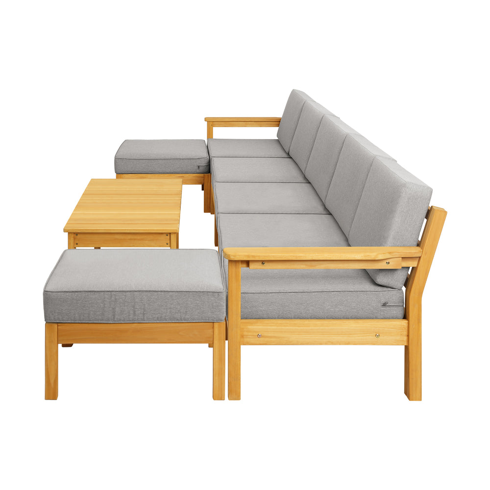 Livsip Outdoor Sofa Set Lounge Patio Set 8 Pieces