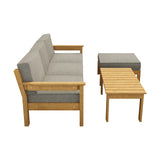 Livsip 5PCS Outdoor Furniture Sofa Set Lounge Setting - Top-Down View