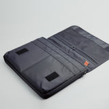 Large 15/15.6 inch Laptop Sleeve with Strap LATO - BLACK - 45-Degree Angle
