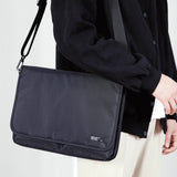 Large 15/15.6 inch Laptop Sleeve with Strap LATO - BLACK