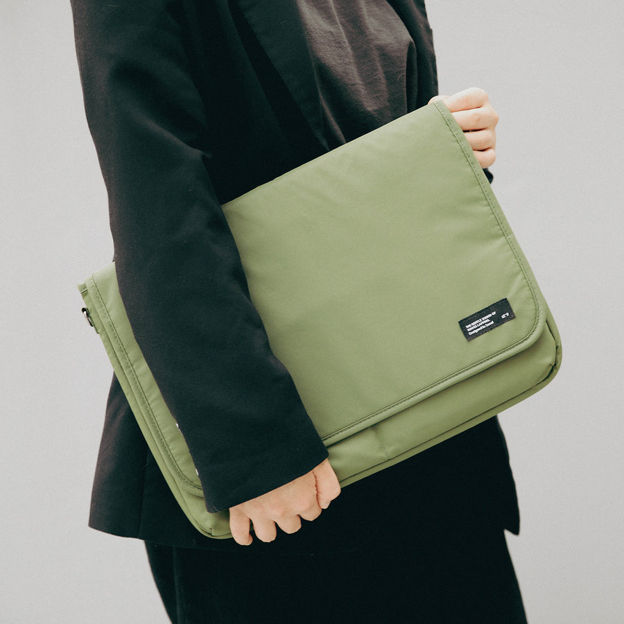 Large 15/15.6 inch Laptop Sleeve with Strap LATO - KHAKI