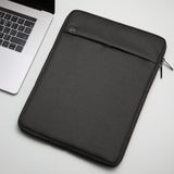 Large 15 inch Laptop Sleeve LUKE - BLACK - Low Angle