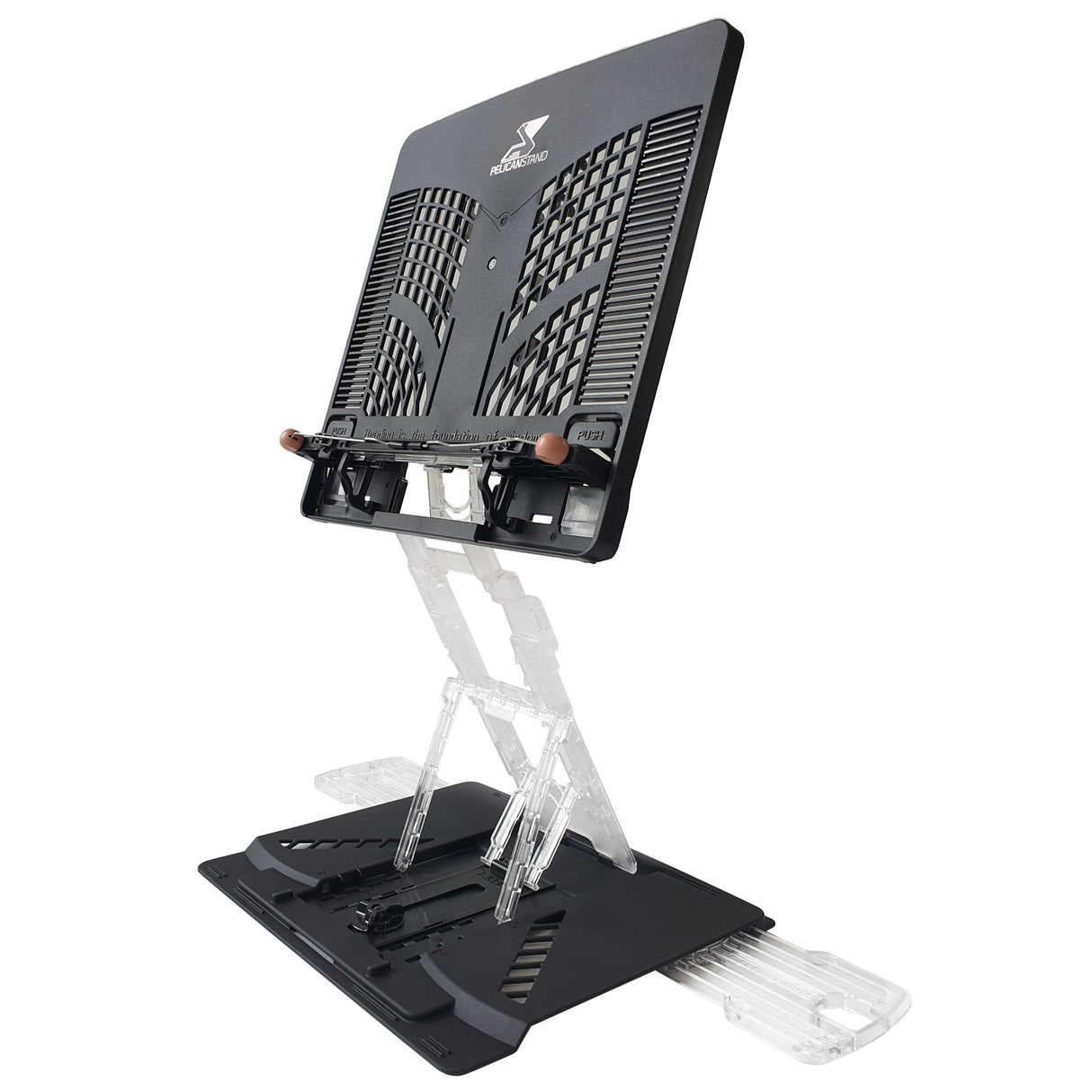 Adjustable Laptop Stand Foldable Tablet Book Holder - BLACK