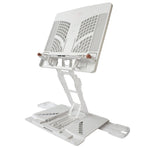 Adjustable Laptop Stand Foldable Tablet Book Holder - WHITE