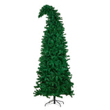 Christabelle Bad Santa Curved Multicolour Pre-Lit Christmas Tree - 2.3m - Side View