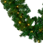 Christabelle Chadwick Green Pre-Lit Christmas Garland - 274cm