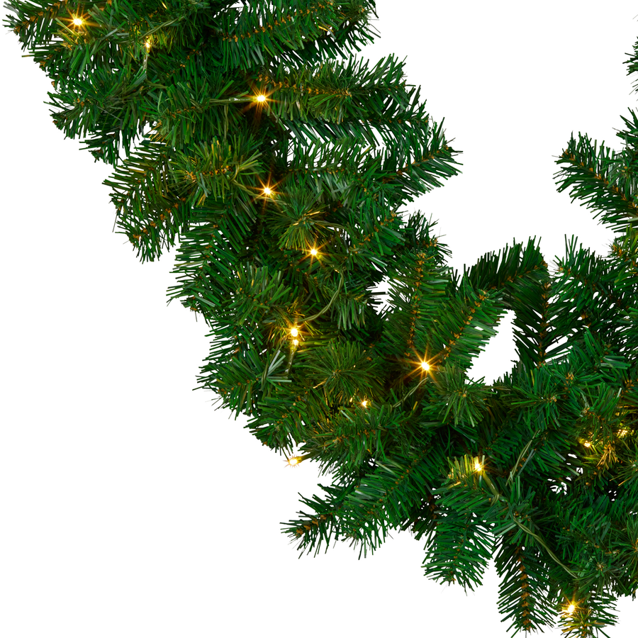 Christabelle Chadwick Green Pre-Lit Christmas Garland - 274cm
