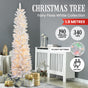 Christabelle Candy Floss White 1.8m Pre-Lit Multicolour Slim Christmas Tree