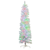 Christabelle Candy Floss White 1.8m Pre-Lit Multicolour Slim Christmas Tree