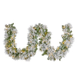 Christabelle Majestic Snow Prelit Christmas Garland - 274cm