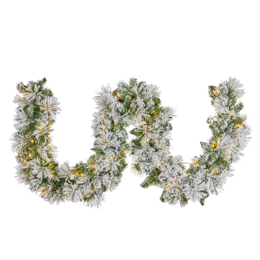 Christabelle Majestic Snow Prelit Christmas Garland - 274cm